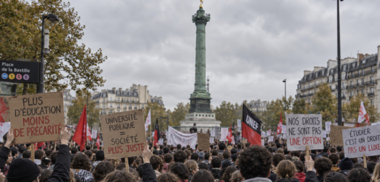 Manifestations étudiantes - octobre 2026 à Bastille